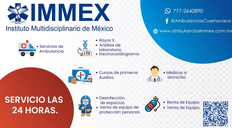 Ambulancia IMMEX en carretera